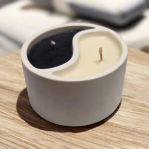 ✨ Vela Artesanal Yin Yang