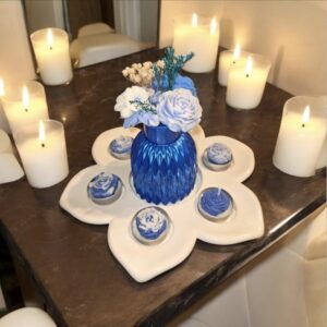 ✨ Velas Artesanales Jardín de Zafiro