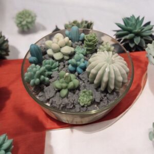 ✨Centro de Velas con Forma de Cactus✨