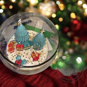 ✨ Vela Escena Navideña en Cuenco de Cristal ✨