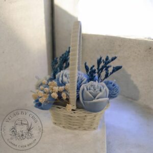 Cesta azul serenidad